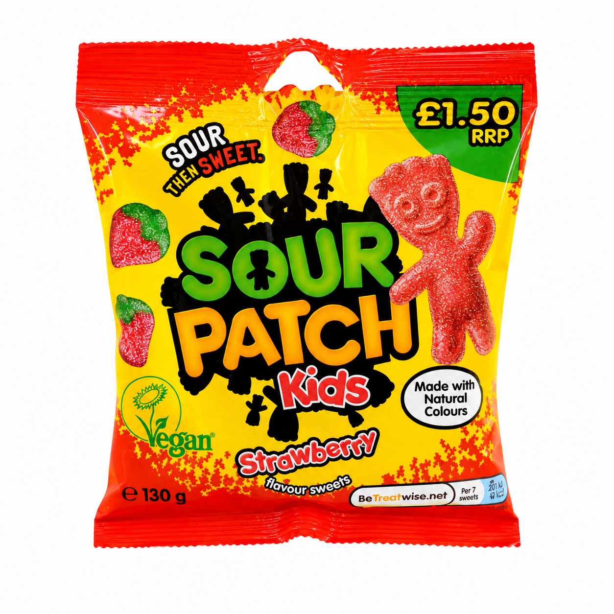 Sour Patch Kids Strawberry Vegan Sour & Sweet Gummies Share Bag UK