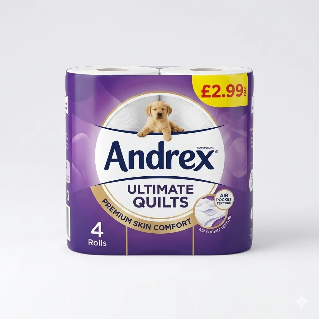 Andrex Ultimate Quilts Toilet Roll (4 Pack) | Dundee Grocery Delivery