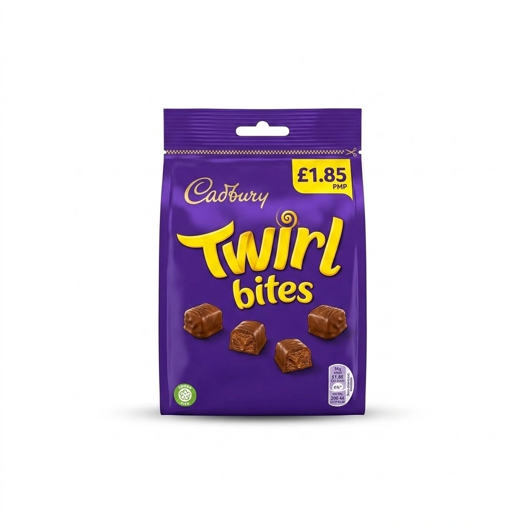 Cadbury Chocolate Treat Bags £1.85 Each | Twirl Bites, Caramel Nibbles, Buttons, Eclairs | Dundee Grocery Store