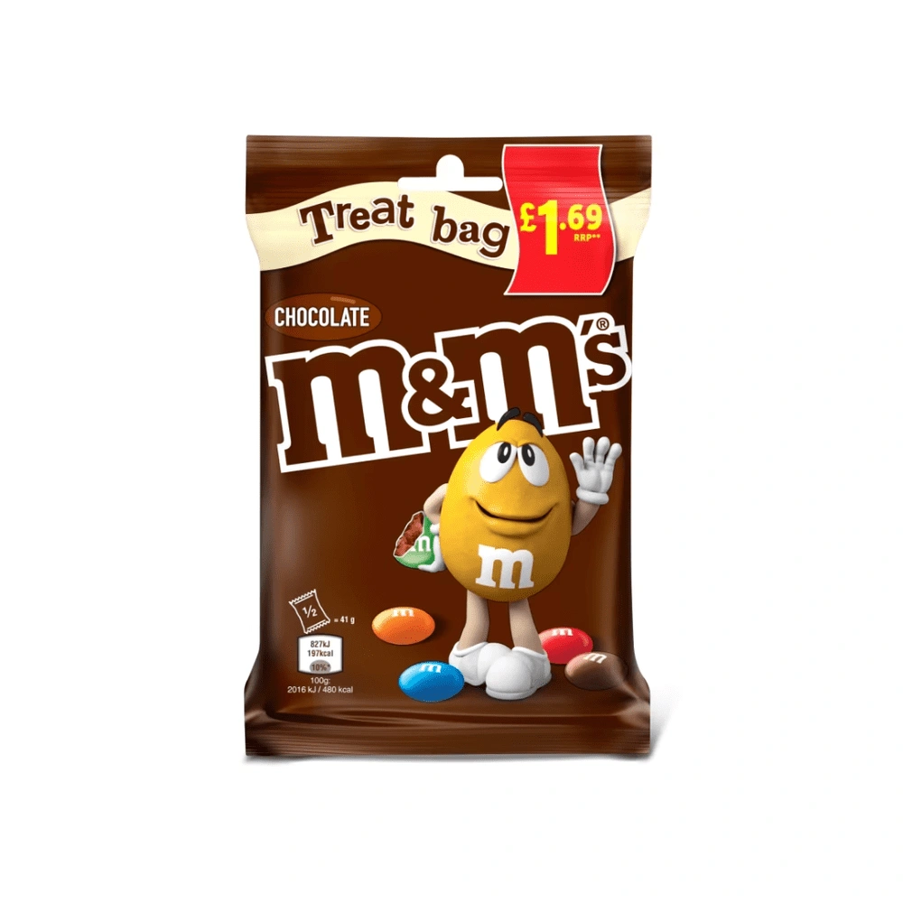 M&M's Treat Bags £1.69 Each | Chocolate, Peanut & Crispy | Dundee Grocery Store